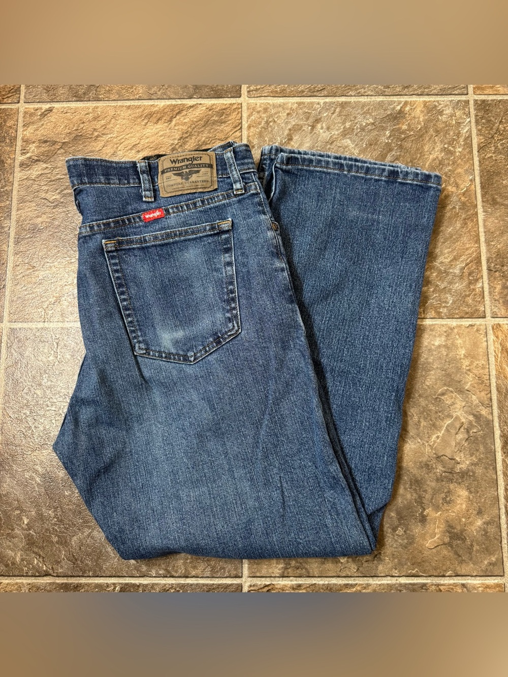 Wrangler Performance Series Men's Jeans 36x29 Blue Denim Regular Fit